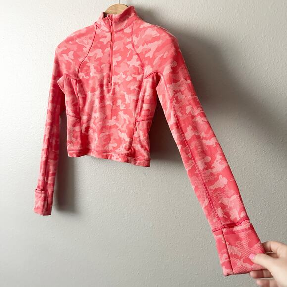 lululemon It's Rulu Warm Cropped Half Zip Pull Over Women’s Size 8 cool weather - Picture 3 of 11